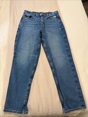 American Age Women's Straight-Leg Blue Denim Jeans